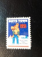 1951 BOYS TOWN NEBRASKA Vignette Charity Seals Seal Poster Stamp Label USA - Ohne Zuordnung