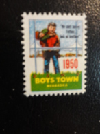 1950 BOYS TOWN NEBRASKA Vignette Charity Seals Seal Poster Stamp Label USA - Ohne Zuordnung