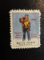 1949 BOYS TOWN NEBRASKA Vignette Charity Seals Seal Poster Stamp Label USA - Non Classés