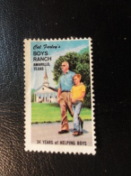 Boys Ranch AMARILLO TEXAS Vignette Charity Seals Seal Poster Stamp Label USA - Non Classés
