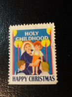 Religion Christmas Seals Vignette Charity Seals Seal Poster Stamp Label USA - Ohne Zuordnung