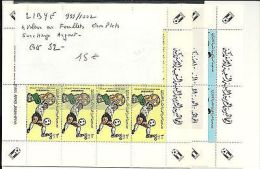 LIBYE N° 999/1002 **  4 VALEURS EN FEUILLET COMPLETS SURCHARGE ARGENT - Unused Stamps