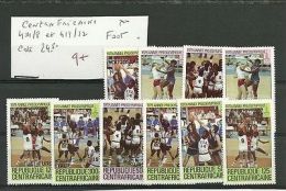 CENTRAFRIQUE N° 404/8 ET 418/22 ** FOOT - Other & Unclassified