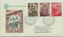 1965 FDC 48° GIRO D´ITALIA - GAZZETTA DELLO SPORT - Covers & Documents