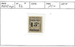 MARTINIQUE N°22 * - Unused Stamps