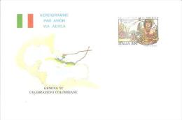 75278)  Aerogramma Genova 92 Celebrazioni Colombiane-la Scoperta Dell'america Affran.850 Lire - Poste Aérienne