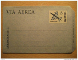 18 Pesos Aerograma Aerogramme Correo Aereo Via Aerea Air Mail Poste Aereienne Argentina - Enteros Postales