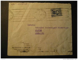 Buenos Aires 1939 To Plauen Germany By S/S AUGUSTUS Stamp On Cancel Cover Argentina - Lettres & Documents