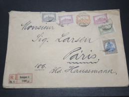HONGRIE - Env Recommandée Budapest Pour Paris - Juil 1907 - A Voir - P21191 - Poststempel (Marcophilie)
