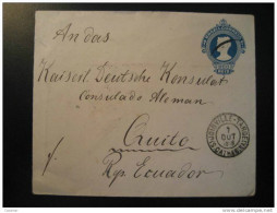 Joinville S. Catharina 1916 To Quito Ecuador Rio De Janeiro Guayaquil Cancel Consulat Consulate Consulado Brazil Brasil - Storia Postale