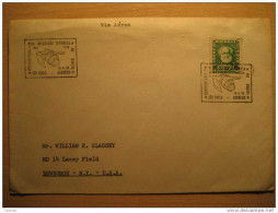 1958 Sao Paulo A Newburgh NY USA Imigraçao Japonesa Japon Japan Sello Stamp Correo Aereo Air Mail Cover Brazil Brasil - Brieven En Documenten