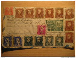 1964 Sao Paulo A Barcelona España Spain 18 Sello Stamp Correo Aereo Air Mail Sobre Cover Enveloppe Brazil Brasil - Brieven En Documenten