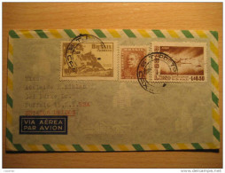 1957 Caxias Do Sul A Buffalo NY USA 3 Sello Stamp Correo Aereo Air Mail Sobre Cover Enveloppe Brazil Brasil - Briefe U. Dokumente