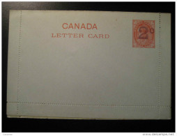 Postal Stationery Overprinted 2 Cent + 3 Cent Letter Card Canada - 1860-1899 Reign Of Victoria