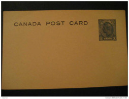 1c Tarjeta Entero Postal Post Card Stationery Canada - 1903-1954 Kings