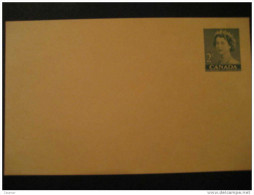 2c Verde Green Tarjeta Entero Postal Post Card Stationery Canada - 1953-.... Règne D'Elizabeth II