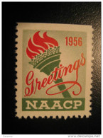 NAACP 1956 Greetings Poster Stamp Label Vignette Viñeta CANADA - Vignettes Locales Et Privées