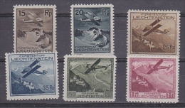 Liechtenstein 1930 Airmail 6v * Mh (=mint, Hinged)  (27507) - Aéreo