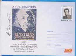 ALBERT EINSTEIN ROMANIA POSTAL STATIONERY 2005 - Albert Einstein
