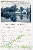 JENA Restaurant Zum Paradies Vorläufer Ruderboot Auf Teichanlage 16.7.1897 Gelaufen - Jena