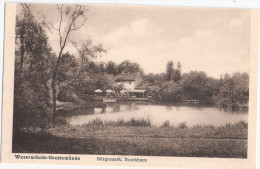 WESERMÜNDE GEESTEMÜNDE Bremen Bürgerpark Bootshaus 9.6.1933 Gelaufen - Bremerhaven