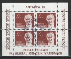 Türkei Mi Bl. 22A O - Blocks & Kleinbögen