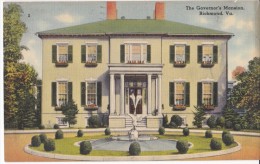 The Governor´s Mansion, Richmond, Virginia, 1940 Used Linen Postcard [16766] - Richmond