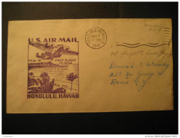 Honolulu 1941 FIRST FLIGHT To Suva FIJI Not Stamped 20c Writed ? HAWAII Cancel Cover USA Hawai - Hawai