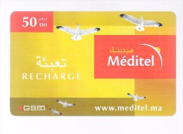 Carte Recharge Méditel 50dhs. - Maroc