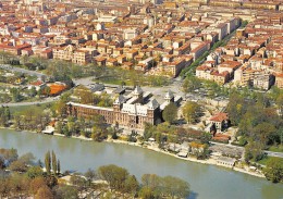 04971 "TORINO - CASTELLO DEL VALENTINO - VEDUTA PANORAMICA AEREA" CART. POST. ORIG. NON SPEDITA. - Viste Panoramiche, Panorama