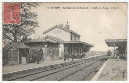 93 - GAGNY - Les Quais De La Gare Et Le Rapide De Reims - CLC 3 - 1905 - Gagny