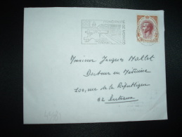 LETTRE TP RAINIER III 0,50 OBL.4-1-1972 MONTE CARLO  + REMPART CHATEAU CANON - Covers & Documents