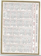 Calendrier De Poche/Librairie Papeterie BARDEL/Evreux/Eure/1907      CAL275 - Formato Piccolo : 1901-20
