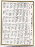 Calendrier De Poche/Librairie Papeterie BARDEL/Evreux/Eure/1907      CAL275 - Tamaño Pequeño : 1901-20