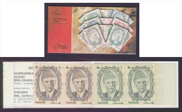 Pakistan 1990  Mohammad Ali Jinnah  8 Se-tenent Stamps Rare  Seminar On Phlately Stamp Booklet  # 89661 - Islam