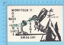 QSL - Maskinongé Quebec Canada  -Base Moustique -  CPM 2 Scans - CB