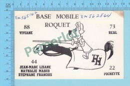 QSL -  St-Ignace Quebec Canada  - Base & Mobile Roquet  -  CPM 2 Scans - CB