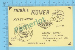 QSL - Drummondville Quebec Canada  -  Mobile Rover -  CPM 2 Scans - CB