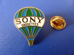 Pin's Montgolfière Sony Cassettes (YJ9) - Airships