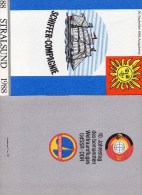 ETB 1+2/1988 10 Jahre Flug Jähn Im All DDR 3170/2,3198/1 O 21€ Schiffercompagnie Schiff Brigg Hb Document Bf GDR Germany - 1st Day – FDC (sheets)