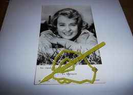 SIW MALMQUIST (MALMKVIST) AUTOGRAPHE AUTOGRAPH AUTOGRAMM AUTOGRAFO SUR Carte Photo 9 X 14 Cm - Autogramme