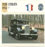 Fiche Technique Automobile Citroën C4 1928-1932 - Autos