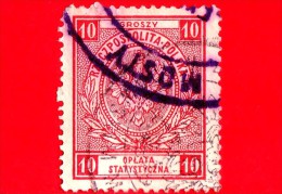 POLONIA - POLSKA - Usato - 1936 - Fiscale - Groszy - Oplata - 10 - Steuermarken