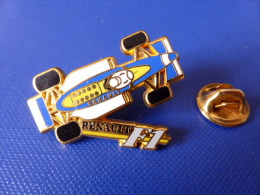 Pin's Arthus Bertrand - Renault F1 - Formule 1 - Voiture De Course (AD3) - Arthus Bertrand