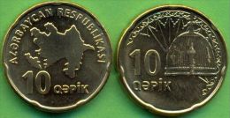 Azerbaijan 2006 (ND) 10 Qapik Coin KM#42 UNC / BU !!! - Azerbaigian