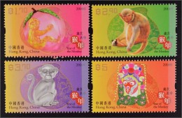 HONG KONG 2016 - Année Du Singe - 4 Val Neuf // Mnh - Unused Stamps