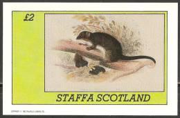 Staffa 1982 P# 3295 De Luxe Souvenir Sheet ** MNH - Rodents / Tasmanian Ring-Tailed Phalanger - Local Issues