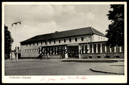 ALTE POSTKARTE EUSKIRCHEN BAHNHOF Bahnhofsuhr Vorplatz Uhr Clock Horloge Station Gare AK Ansichtskarte Cpa Postcard - Euskirchen