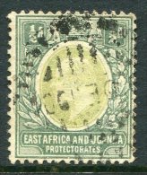 East Africa & Uganda Protectorates 1903-04 KEVII - ½a Green - Wmk. Crown CA - Used (SG 1) - East Africa & Uganda Protectorates