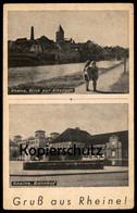 ALTE POSTKARTE GRUSS AUS RHEINE BLICK ZUR ALTSTADT BAHNHOF Kinder Mädchen Station Gare Cpa Postcard Ansichtskarte AK - Rheine